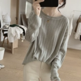 Трикотажный свитер, кардиган, осенняя куртка, лонгслив, оверсайз, по фигуре