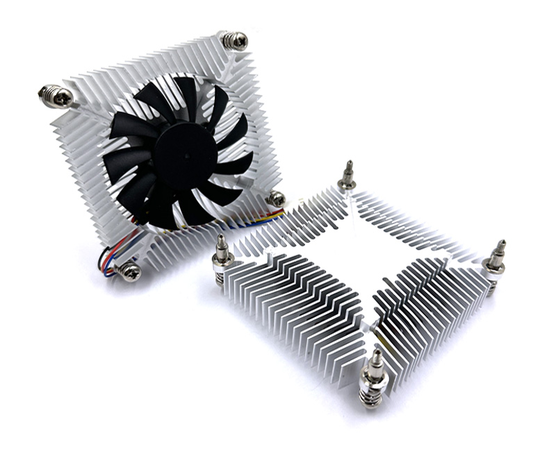 ITX超薄一体机1U工控机散热器1155 1200 HTPC i3 i5静音CPU风扇-图0