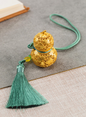 朱炳仁铜 福禄欢喜挂件车挂包挂装饰配件葫芦车挂礼品后视镜挂饰