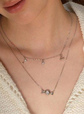 s925银制原创糖果爱心项链