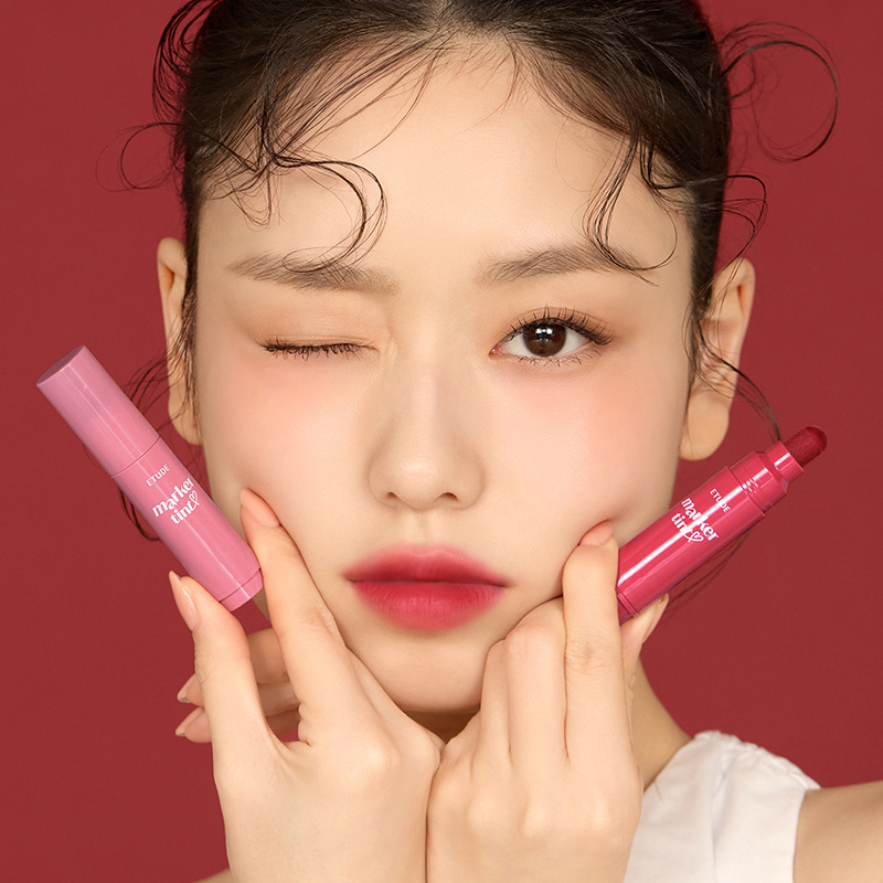 韩国爱丽小屋ETUDE马克笔唇膏染色唇彩口红保湿滋润哑光持久3.5g - 图1