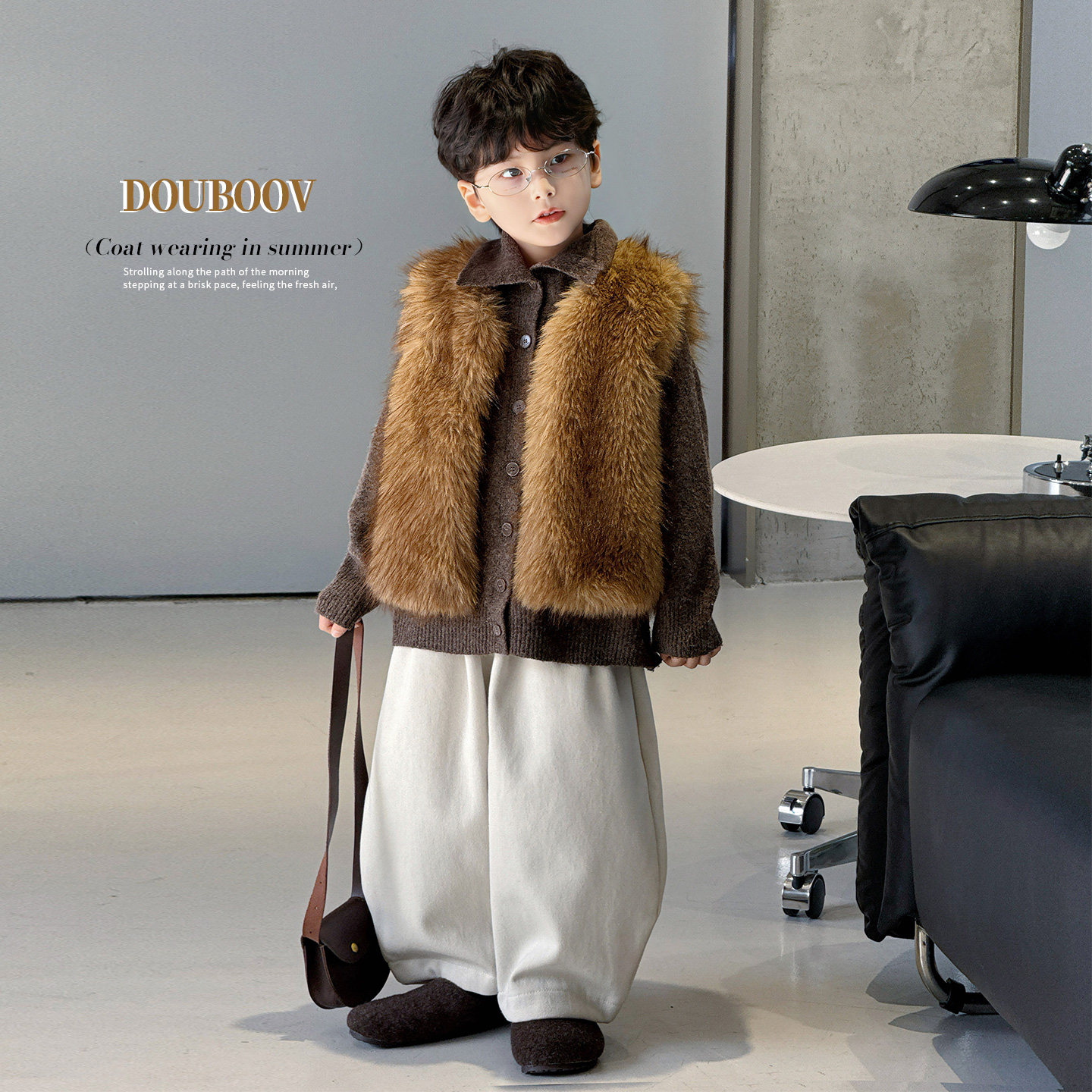 儿童冬季皮草马甲2025新款男女童韩版保暖仿狐狸毛皮草背心蓬松,淘宝优惠券,粉丝福利购,淘宝优惠卷