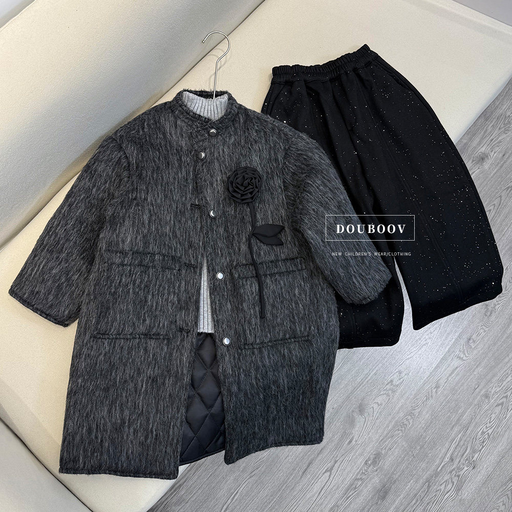 男童呢子大衣2025冬季新款儿童韩版宽松呢子外套宝宝加厚长款棉服,淘宝优惠券,粉丝福利购,淘宝优惠卷