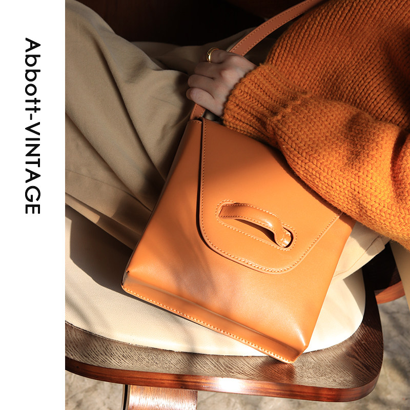 【7折清仓】【芝士包】小众复古牛皮单肩斜挎小方包翻盖女包包,淘宝优惠券,粉丝福利购,淘宝优惠卷