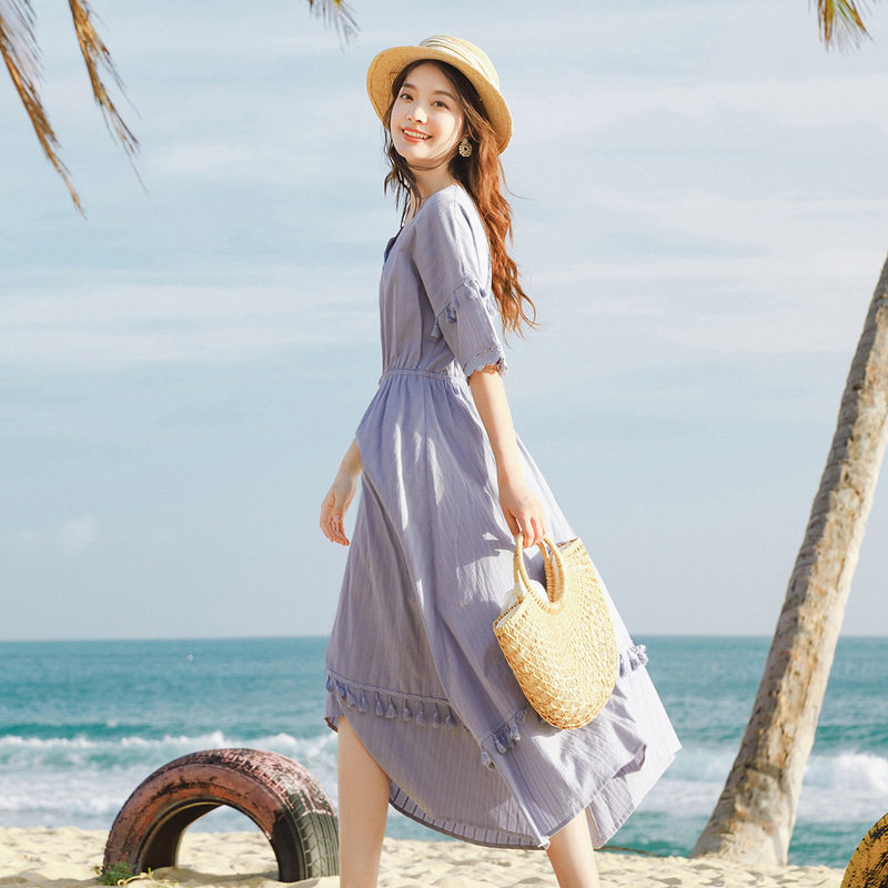  茵曼翰飞连衣裙