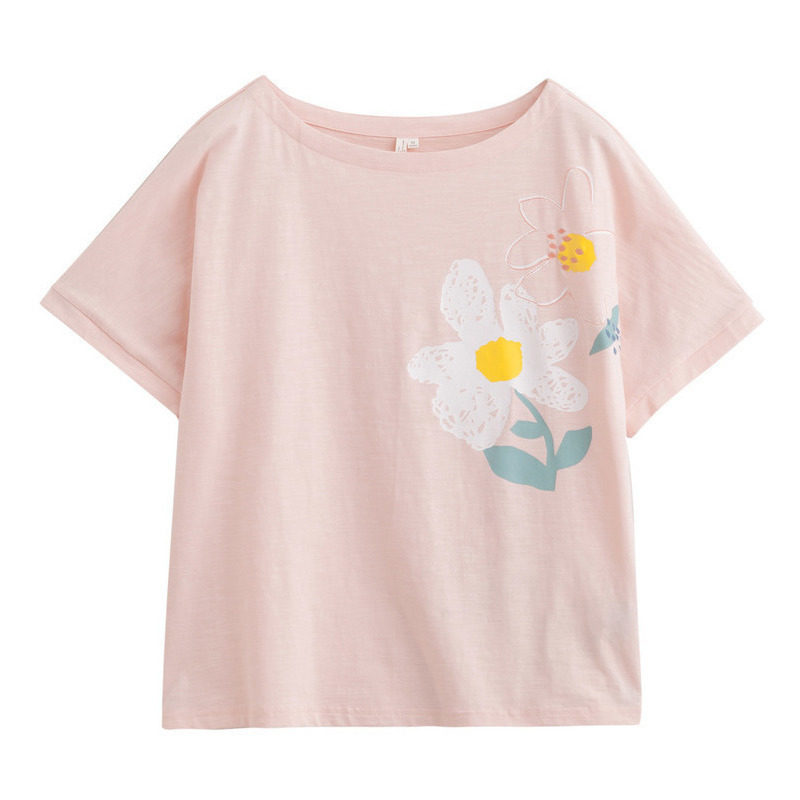 茵曼旗舰店短袖女2020夏装新款t恤 茵曼筱茵T恤