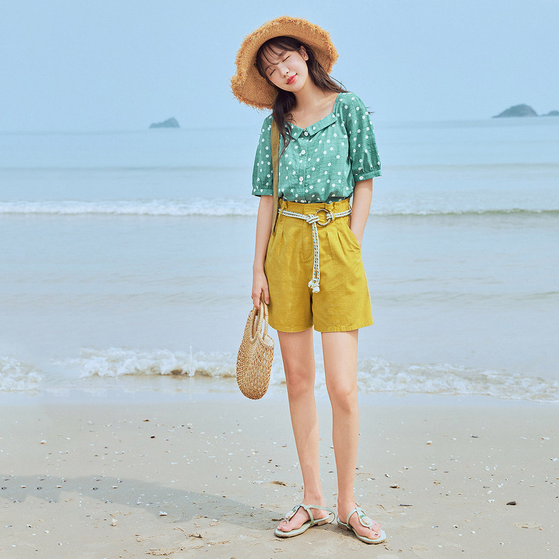  茵曼翰飞休闲裤