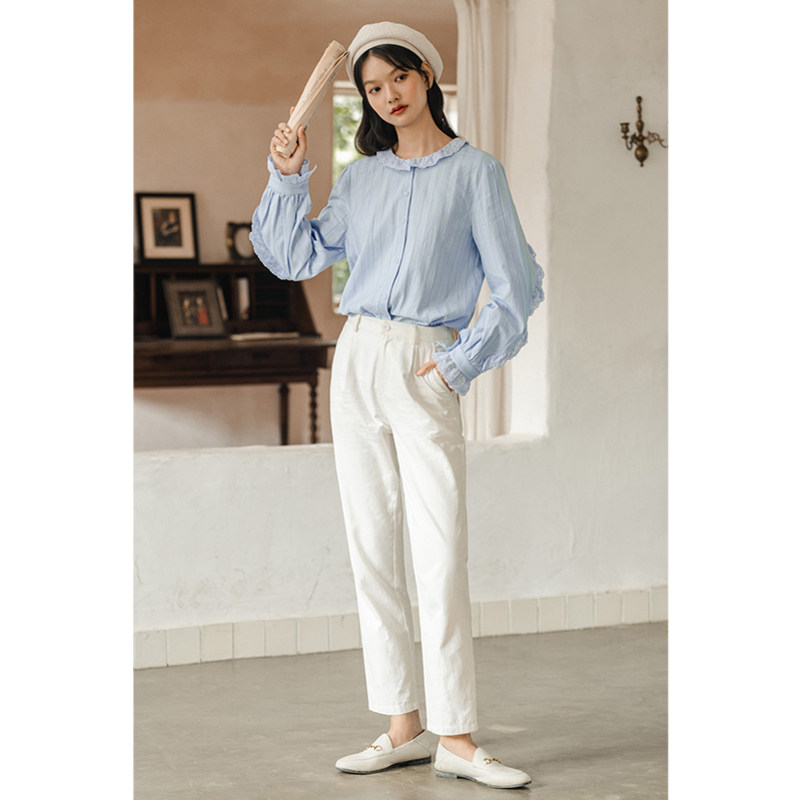 茵曼秋季2020新款韩版设计感衬衫 茵曼田田极客衬衫