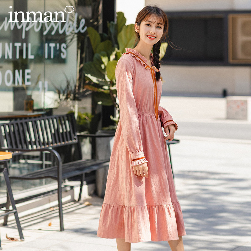  茵曼翰飞连衣裙