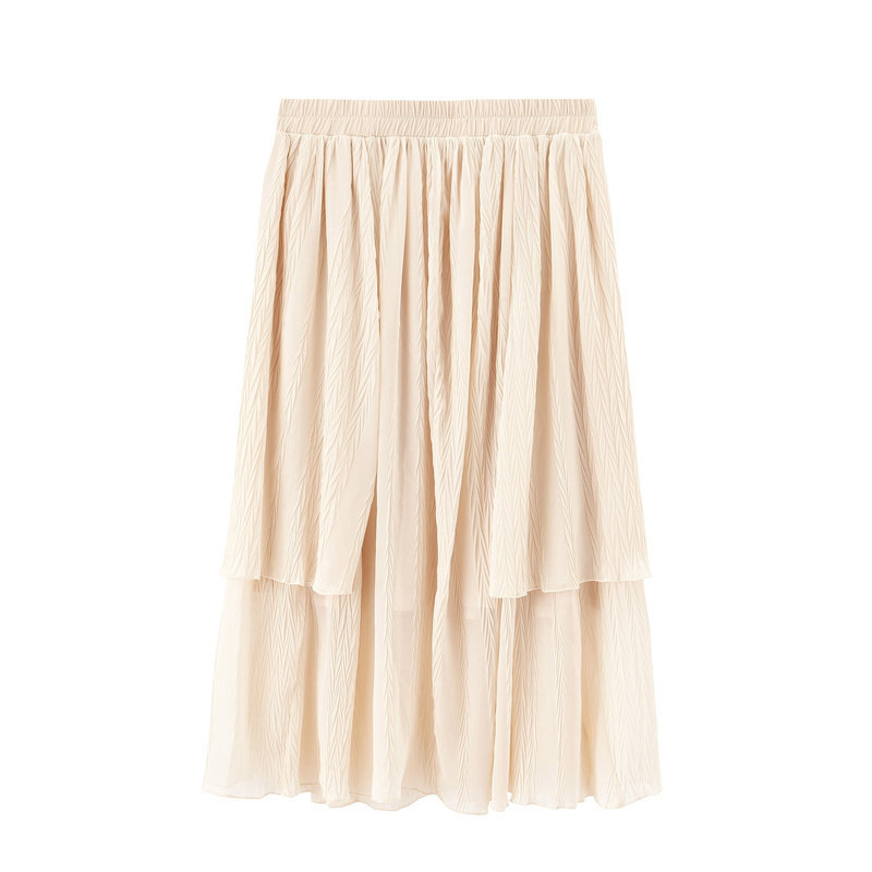 茵曼旗舰店长裙脚踝仙气夏季半身裙 茵曼翰飞半身裙