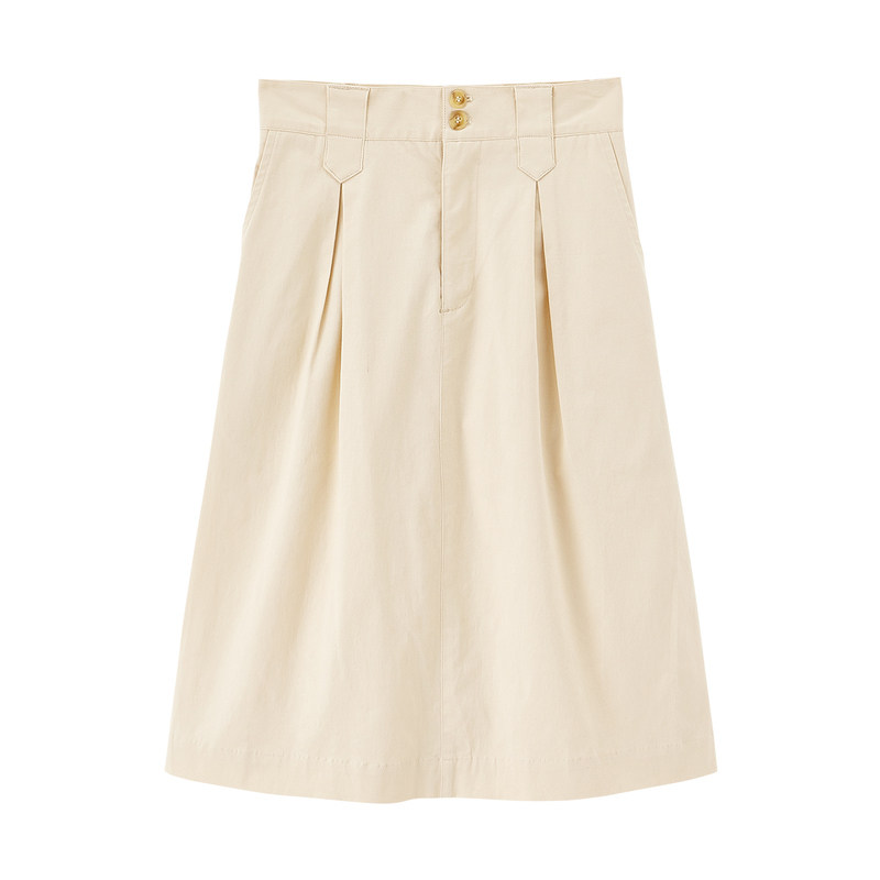 茵曼旗舰店2020秋装新款高腰半身裙 茵曼筱茵半身裙