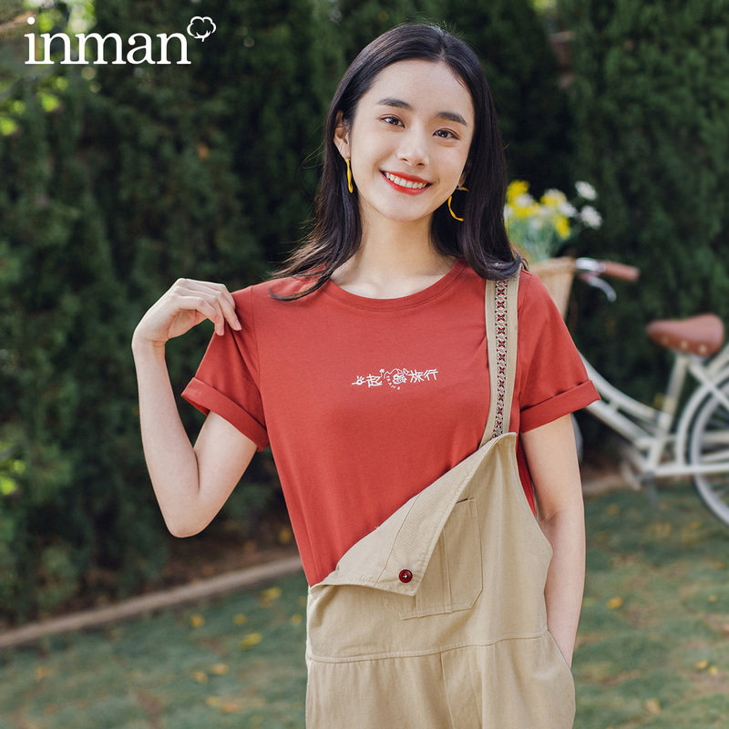  茵曼田田极客T恤