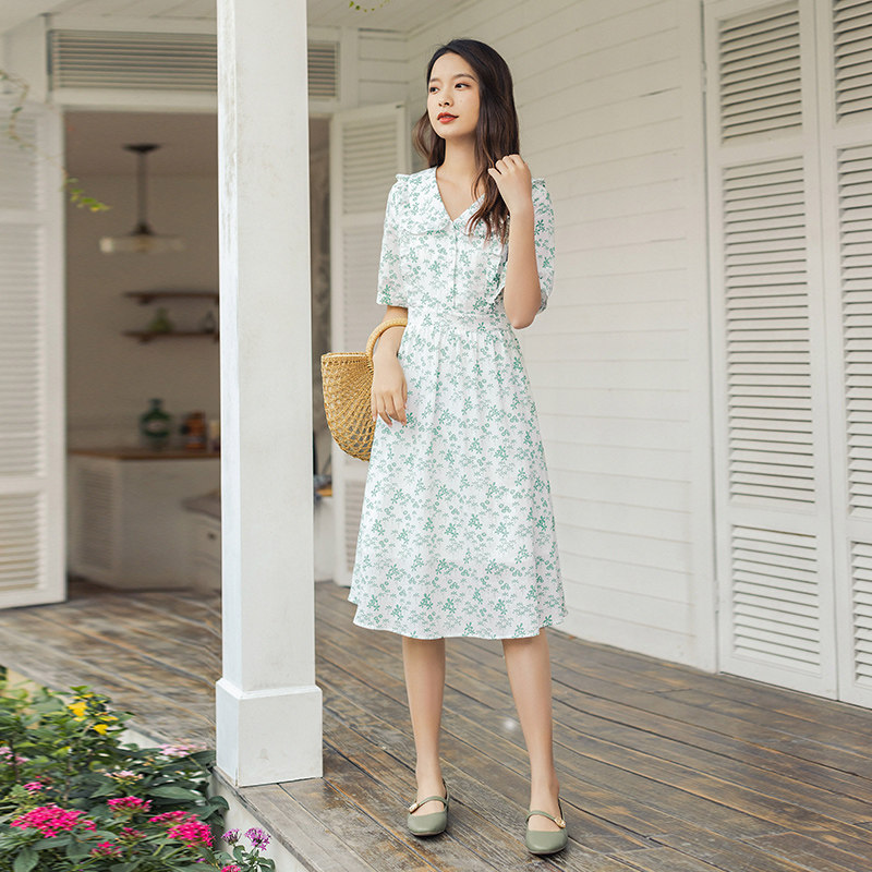  茵曼翰飞连衣裙