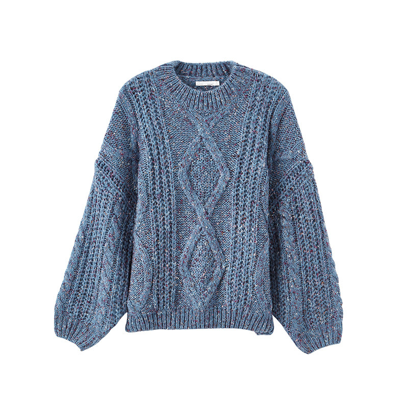 茵曼旗舰店宽松慵懒风外穿秋冬毛衣 茵曼翰飞毛衣