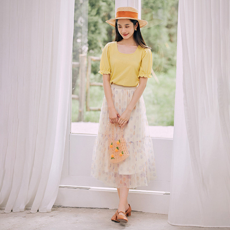  茵曼翰飞半身裙