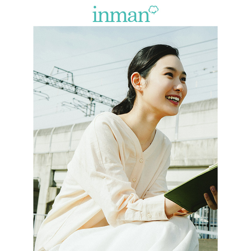 茵曼旗舰店特价清仓设计感小众衬衫 茵曼翰飞衬衫