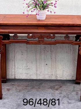 旧家具茶桌榉木复古装饰