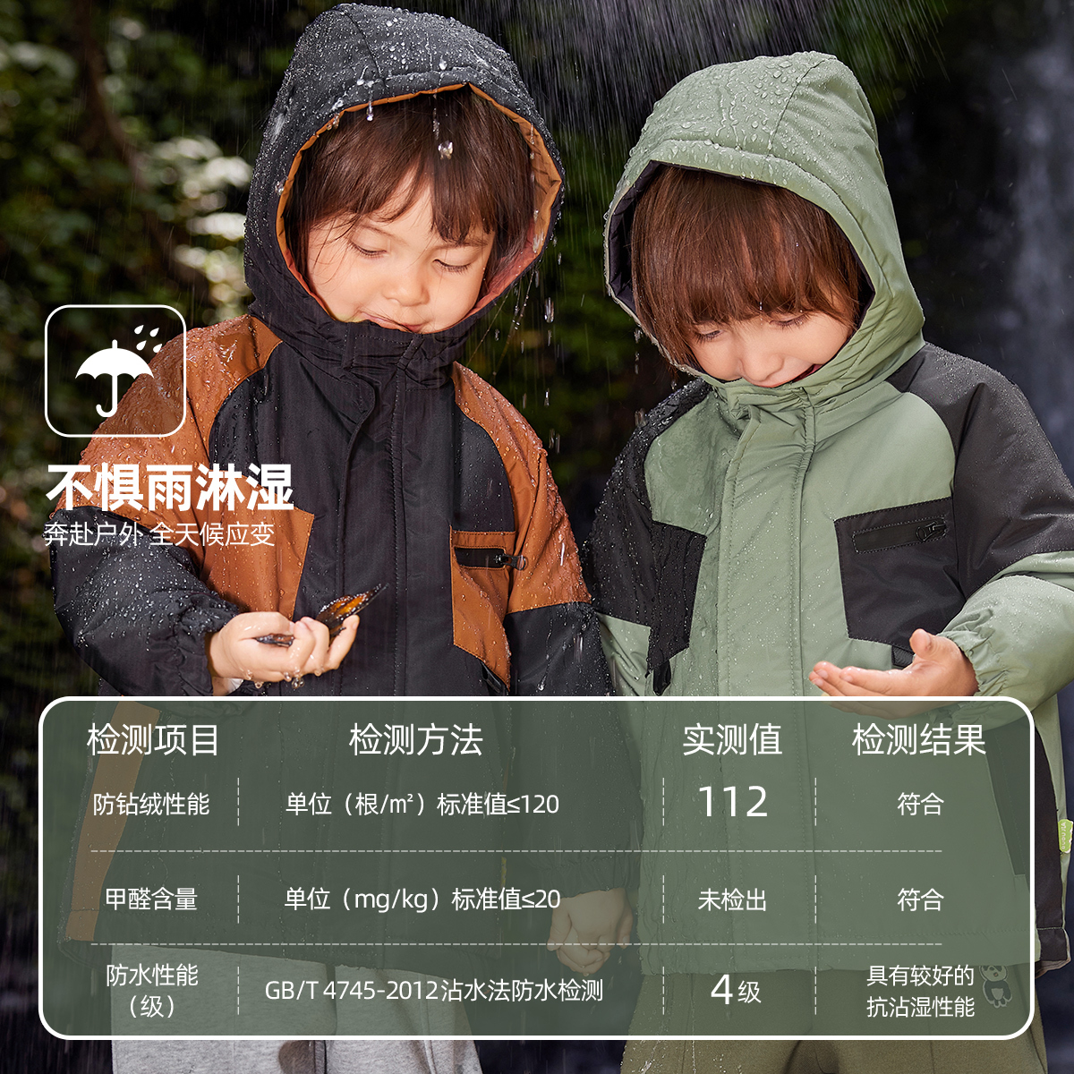 [四级强防水]儿童羽绒服冬季宝宝户外服男童羽绒内胆女童冬装内搭 - 图0