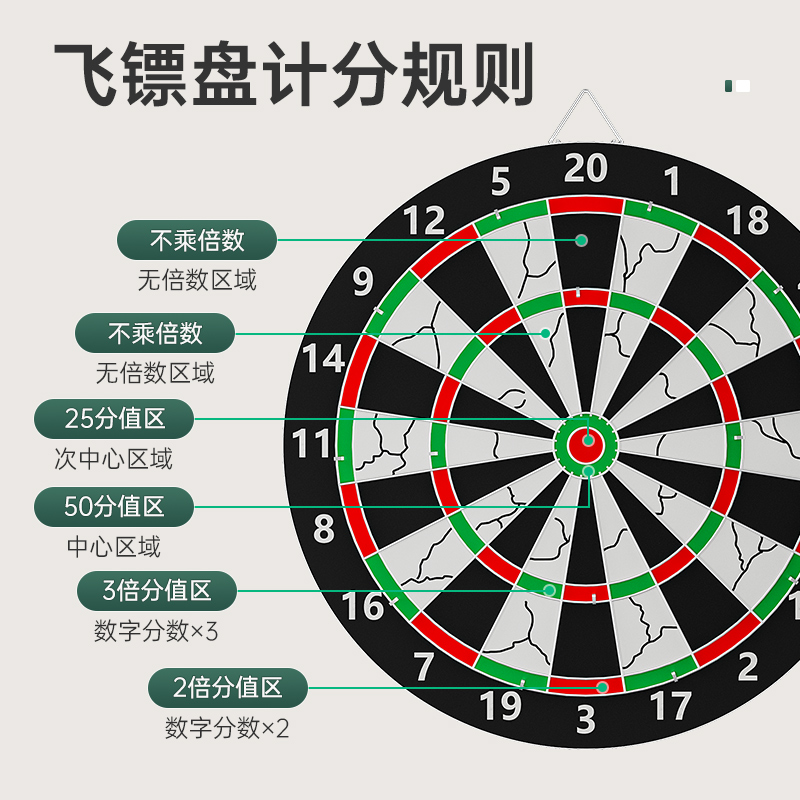 飞镖盘室内套装家用专业比赛飞镖靶盘针高级儿童成人飞标训练玩具 - 图1