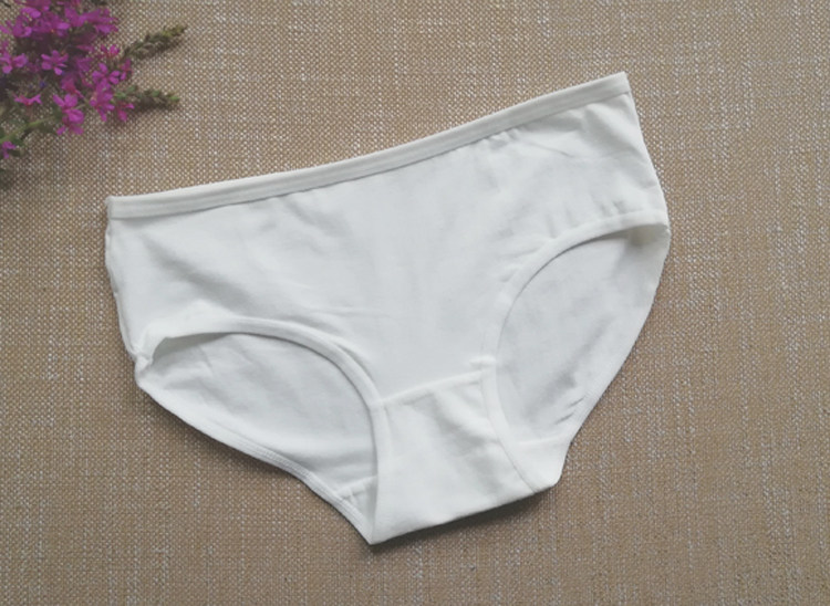 纯棉白色女士内裤纯色纯白浅色棉质内裤中低腰三角裤盒装包邮,淘宝优惠券,粉丝福利购,淘宝优惠卷