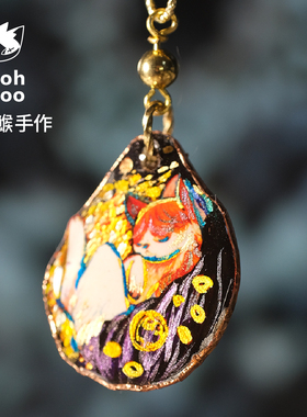 原创设计克里姆特手绘项链