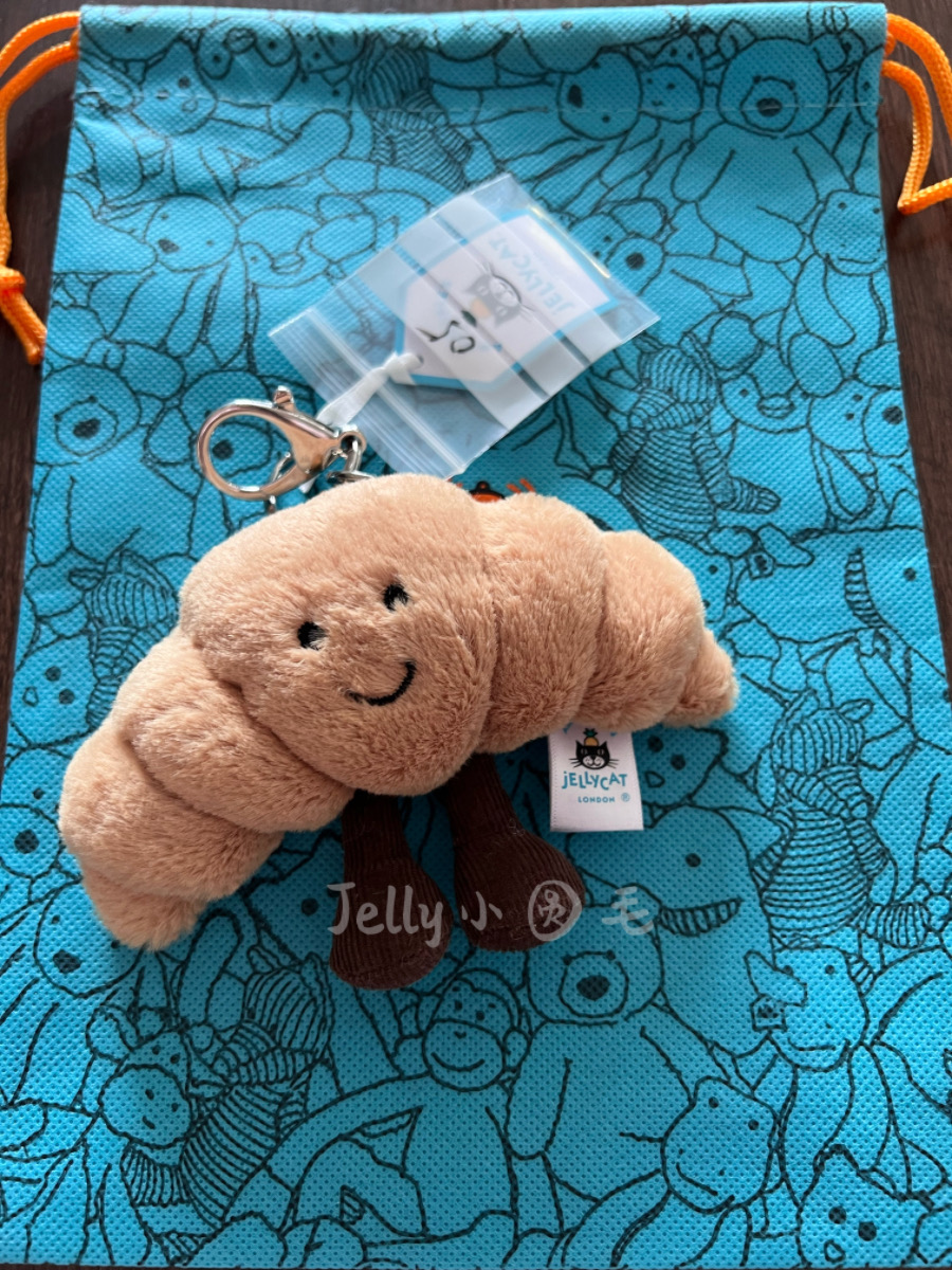 国内现货 英国代购Jellycat可颂包挂牛角挂件 croissant系列 - 图0