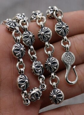 纯银复古朋克风项链坠