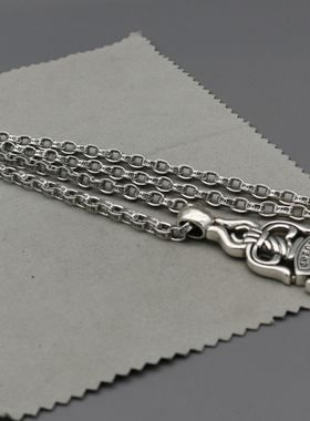 权志龙同款纯银复古饰品吊坠项链