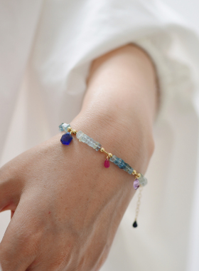 3月生辰石14K包金日系手链