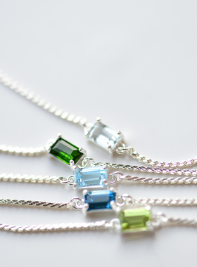 三合一草天然石简约设计感手链