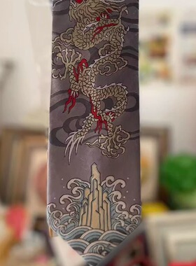 男士领带男士礼品紫色领带现货