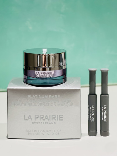 万元面膜 La prairie莱伯妮lp臻爱铂金面膜3ml+0.7ml*2  鱼子面膜 - 图0