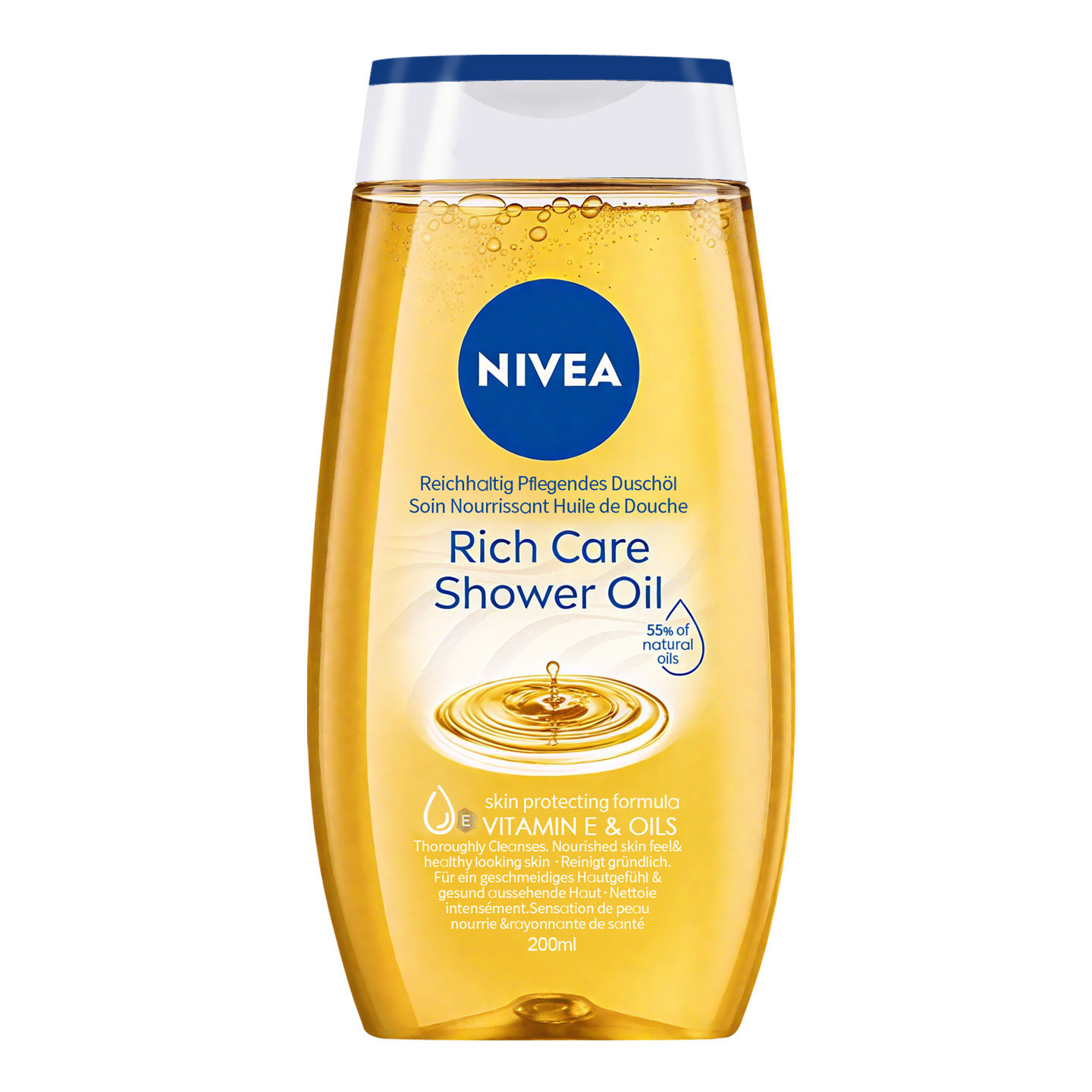 德国Nivea妮维雅沐浴油保湿滋润清洁沐浴露养肤乳可卸防晒妆200ml,淘宝优惠券,粉丝福利购,淘宝优惠卷