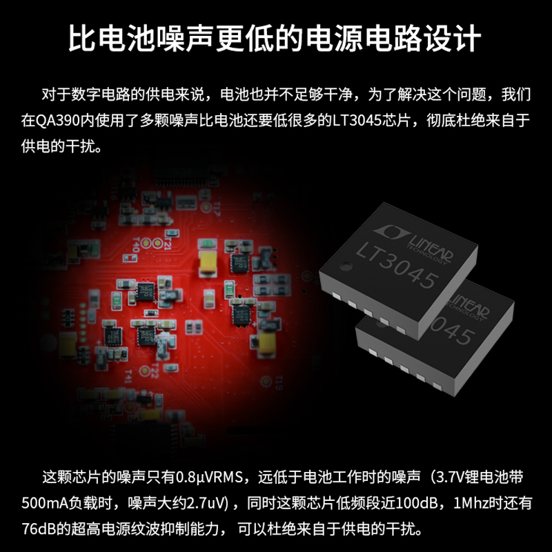 Quloos/乾龙盛QA390移动HiFi无损音乐播放器DAC解码器耳放QA390LE - 图1