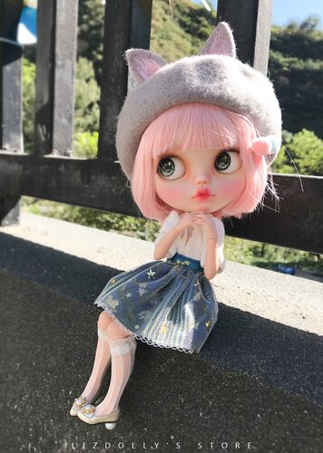 小布blythe【星纱半裙洋装套装】衬衫JB 日常MMK Azone Licca娃衣 - 图3