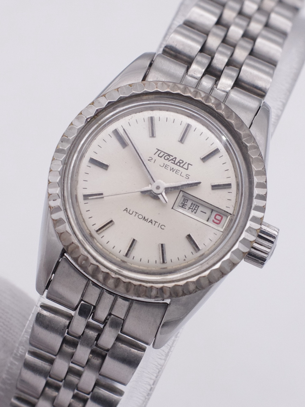二手瑞士原装正品TUGARIS得其利银针全自动机械女古董老手表2678 - 图0