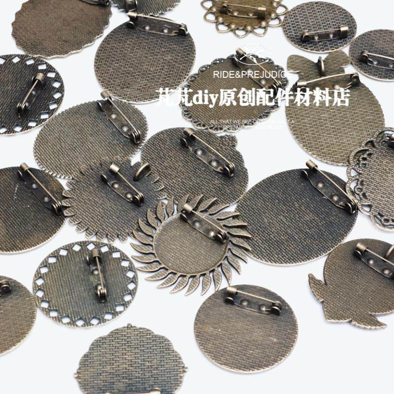 手工diy刺绣胸针底托 合金底 胸针别针复古胸针底托 别针饰品配件,淘宝优惠券,粉丝福利购,淘宝优惠卷