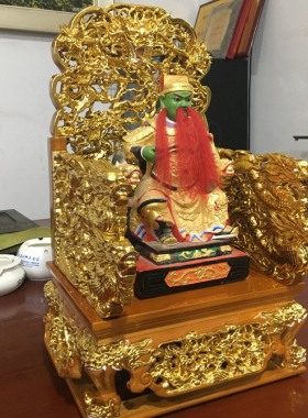 龙椅神明安金木雕工艺品中式