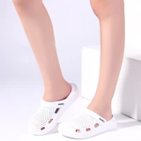 Летние тапочки в стиле Crocs подходит для мужчин и женщин, униформа медсестры, обувь для медсестер, нескользящие комфортные босоножки, антибактериальная пропитка, мягкая подошва, подходят для работы на ногах
