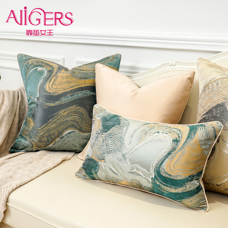 靠垫女王北欧沙发抱枕现代简约客厅床头靠垫大靠背护腰枕套可定制 - 图2
