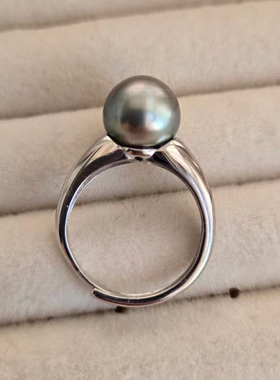 天然海水大溪地珍珠戒指系列（一物一拍带证）