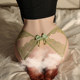Tonight, French style pure lust style sexy hollow temptation see-through girl's open briefs low waist hip-covering underwear