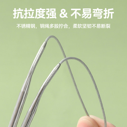 环形针毛衣针 三燕牌120cm不锈钢长粗环型编织针多种规格家用套装 - 图2