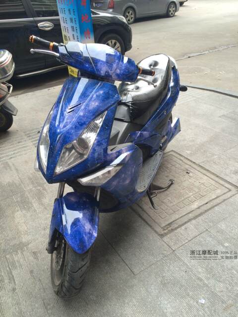 Electroplated Hussar Painted Skull Plastic Parts Painted Motorcycle