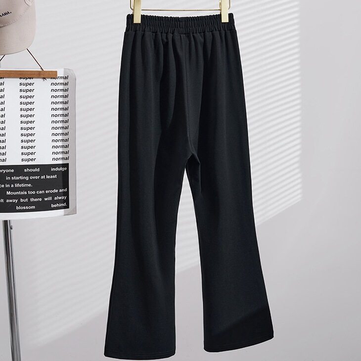 特大码微喇叭裤300斤女秋冬胖mm高腰弹力加绒厚200显瘦休闲长裤子,淘宝优惠券,粉丝福利购,淘宝优惠卷