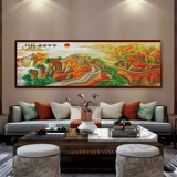 Процветающий китайский отличный стеновой стежок 2025 Новая вышивка ниток в гостиной