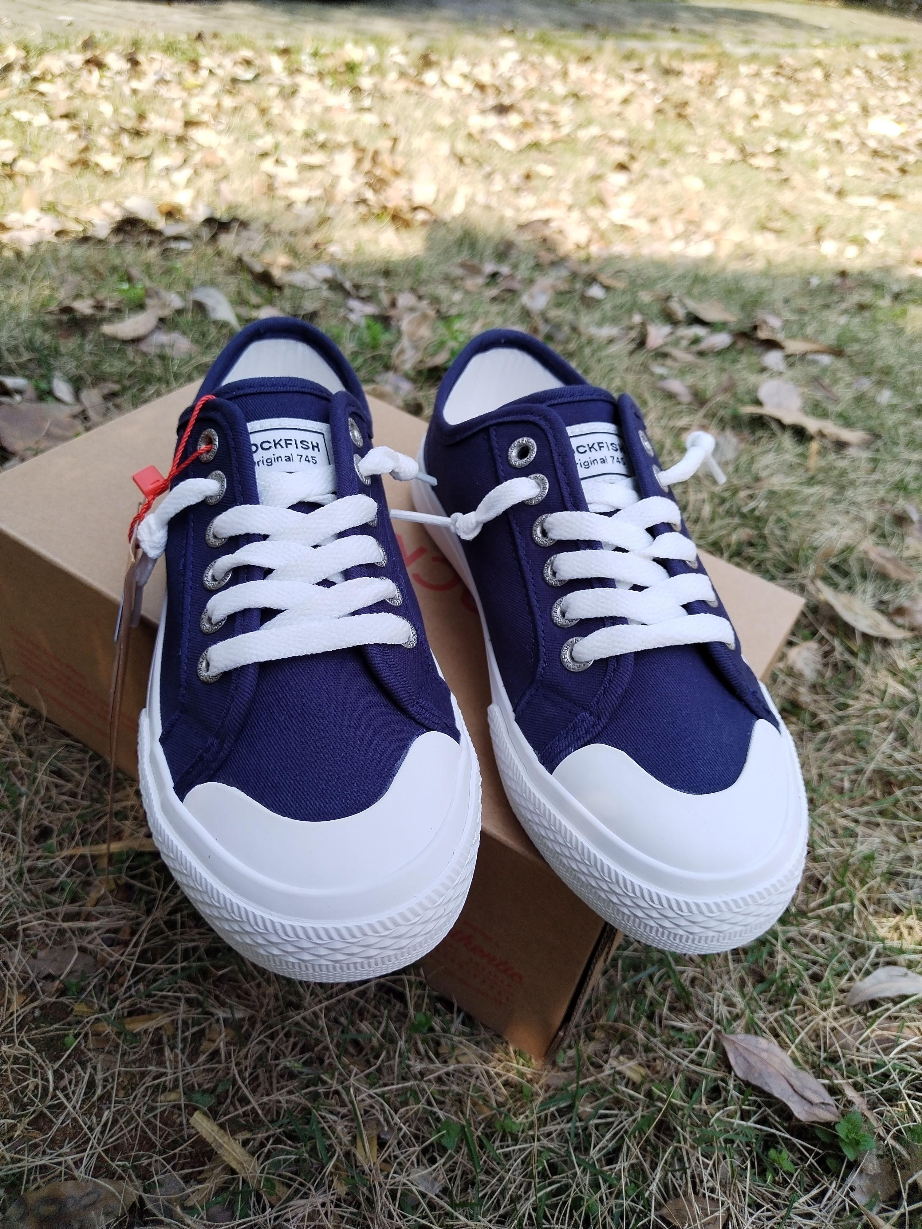 好货！专柜英国Rockfish防泼水舒适百搭帆布鞋休闲平底鞋学生布鞋 - 图3