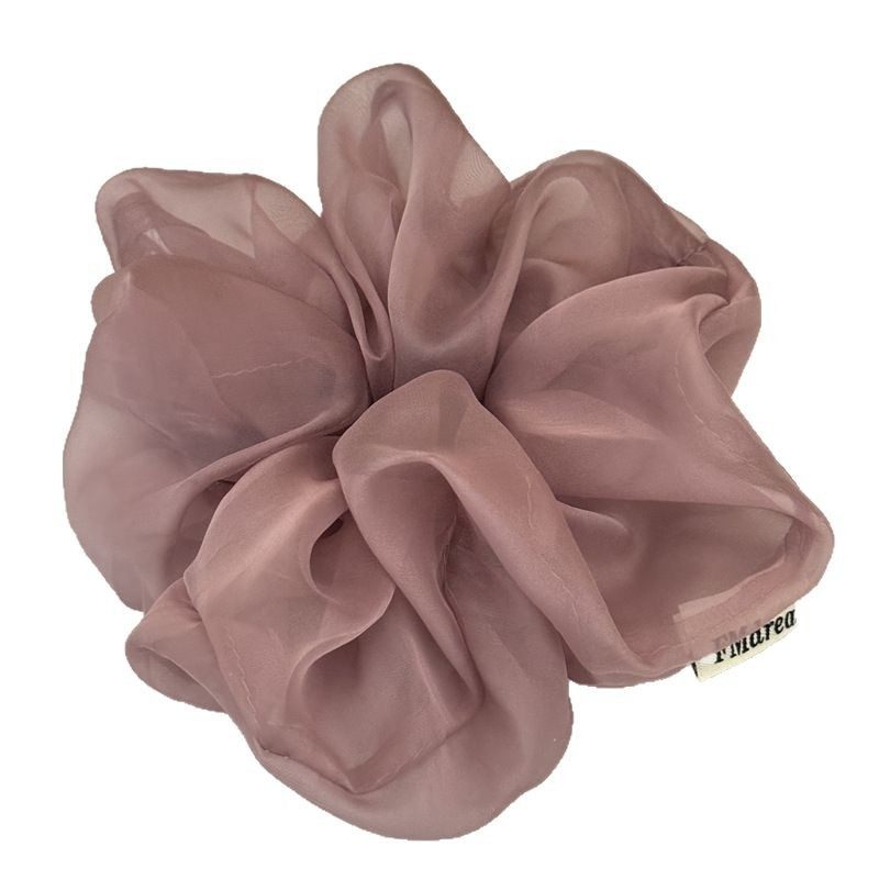 曼妙轻纱大肠发圈新款百搭日常马尾头绳女简约纯色发绳气质绑头花,淘宝优惠券,粉丝福利购,淘宝优惠卷