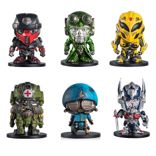HEROCROSS变形金刚5 Q版2寸公仔擎天柱大黄蜂小摩托热破探长准星 - 图2