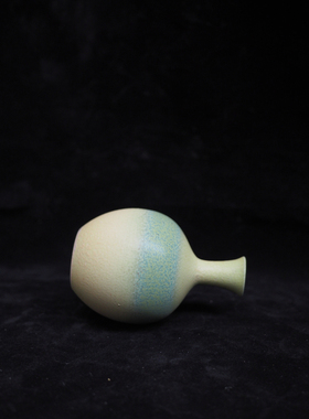 中古窑变釉花瓶日式桌面花器